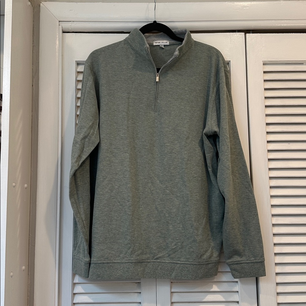 Green Quarter-Zip Pullover